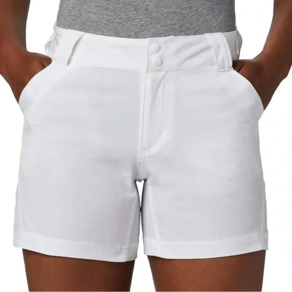Columbia Pants - Columbia Coral Point III 5” White Shorts Hiking Outdoors Fishing
